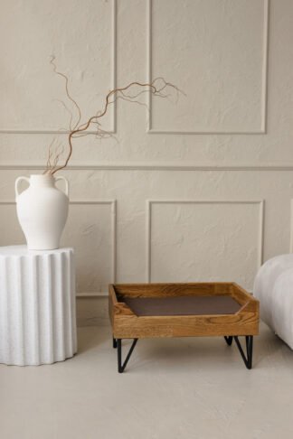 Stačiakampis ąžuolinis guolis, tamsaus tono